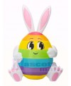 5 ft Easter Inflatable Bunny Egg Rabbit with LED Lights Outdoor Indoor Holiday Decoration Yard Lawn Home Outside Art Decor