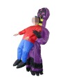 Purple Alien Monster Ghost Carry me Inflatable Costume Halloween Christmas Costume for Adult