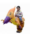 Pterosaur Dinosaur Carry me Ride on Inflatable Costume Fancy Blow up Bodysuit for Kid