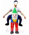 Back Shoulder Garden Gnome Carry Me Mascot Ride Costume Christmas Party Outfit