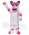 Pink Husky Dog Adult Mascot Costumes Fursuit Animal