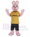 Pink Rabbit Duracell Mascot Costume Animal