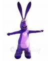Purple Rabbit Long Ear Easter Bunny Mascot Costumes Animal