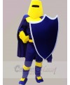 Blue and Yellow Knight Warriors Mascot Costumes People
