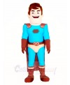 Super Hero with Brown Cloak Mascot Costumes People