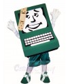 Green Computer with Band-aid Mascot Costumes  