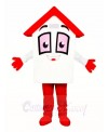 Red Roof House Home Mascot Costumes For Real Estate Agency Promotion