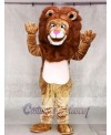 Adult Fierce Tan Wally Lion Mascot Costume