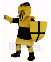Black and Yellow Knight Mascot Costume People