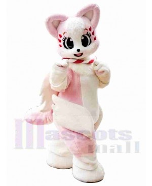 Pink Puppy Mascot Costume