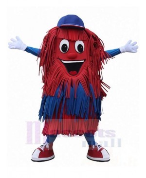 New Blue and Red Car Wash Cleaning Brush Mascot Costume