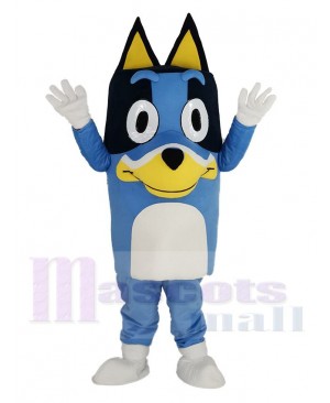Bluey Blue Dog with Long Ears Mascot Costume Animal