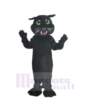 Black Panther with Green Eyes Mascot Costume