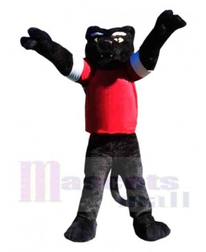 Sporty College Panther Mascot Costume 
