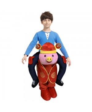 Mammon Pig Carry me Ride on Halloween Christmas Costume for Kid