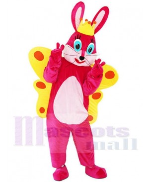Butterfly Rabbit Bunny Mascot Costume Cartoon