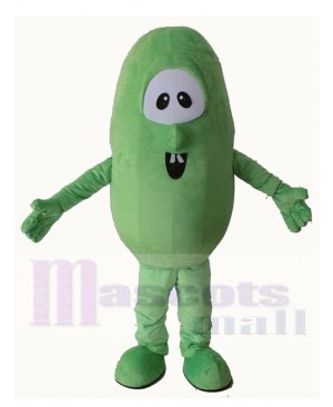 Funny Green Cucumber Mascot Costume Cartoon