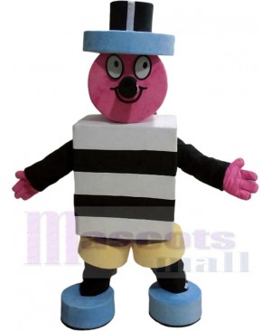 Funny Red Head Clown Mascot Costume Cartoon