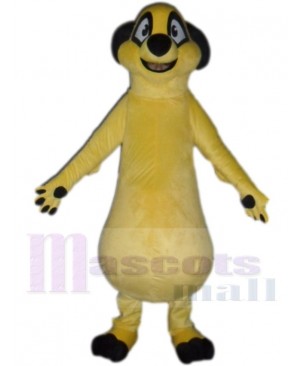 Cute Yellow Meerkat Mascot Costume Animal
