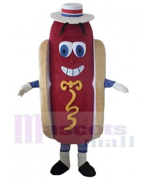 Tasty Hotdog Mascot Costume Cartoon