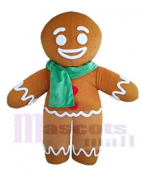 Gingerbread Man Mascot Costume Cartoon