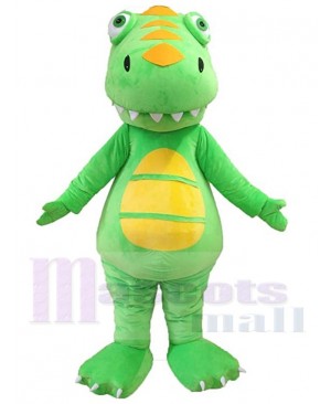 Lovely Green Dinosaur Mascot Costume Animal