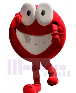 Funny Red Chatty Mascot Costume Cartoon