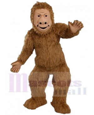 Brown Bigfoot Sasquatch Mascot Costume Cartoon