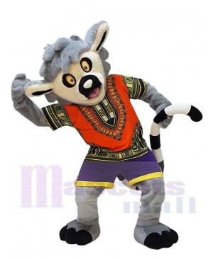 Grey Lemur Mascot Costume For Adults Mascot Heads