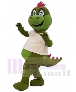 Cute Green Dinosaur Mascot Costume For Adults Mascot Heads