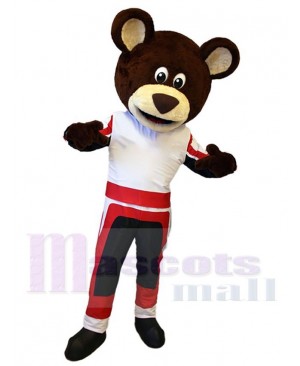 Racer Teddy Bear Mascot Costume For Adults Mascot Heads