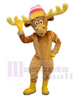 Brown Reindeer Mascot Costume For Adults Mascot Heads