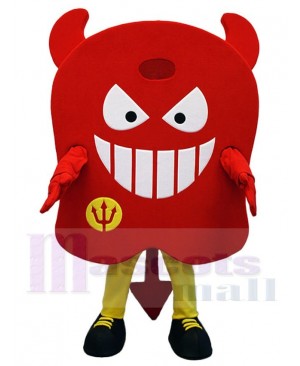 Red Devil Demon Mascot Costume Cartoon