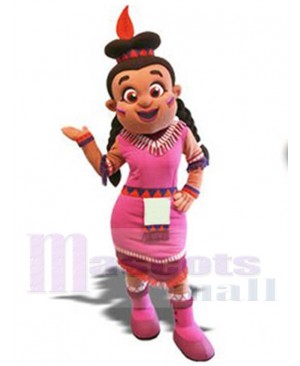 Indian Girl Mascot Costume People