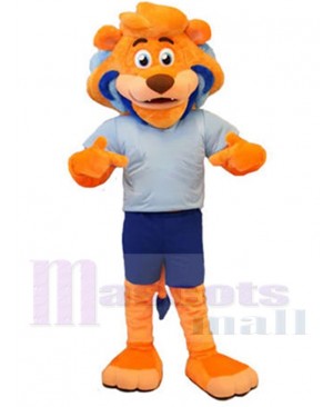 Nimble Orange Lion Mascot Costume Animal