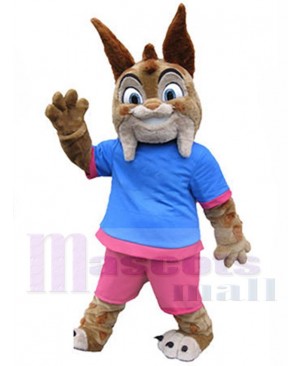 Happy Lynx Mascot Costume Animal