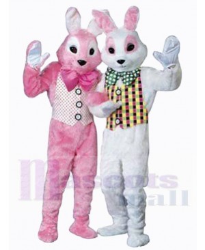Easter Bunny Couple Mascot Costume Animal