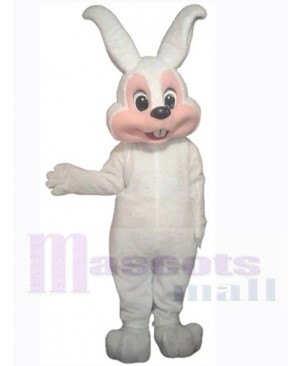 Pink Face Easter Bunny Mascot Costume Animal