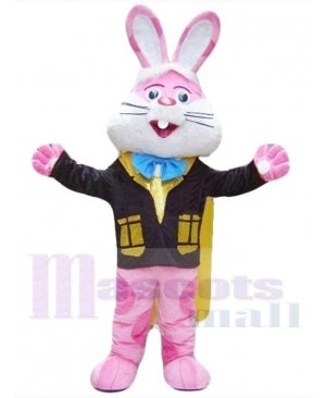 Cute Pink Easter Bunny Rabbit Mascot Costume Animal