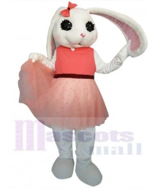 Cute Easter Girl Bunny Rabbit Mascot Costume Animal