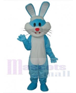 Blue and White Easter Bunny Mascot Costume Animal