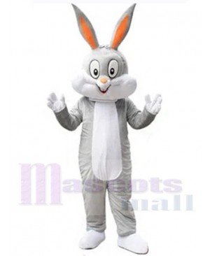 Lovely Grey Easter Bunny Rabbit Mascot Costume Animal