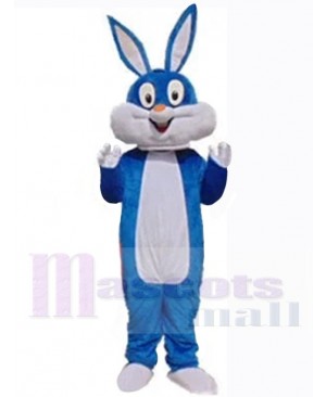 Lovely Blue Easter Bunny Rabbit Mascot Costume Animal
