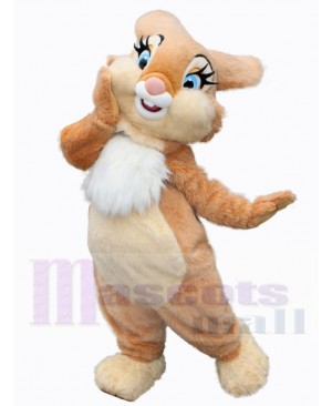 Orange Plush Bunny Mascot Costume Animal