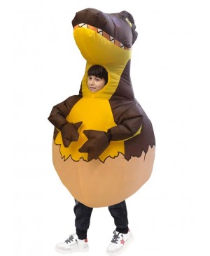 Inflatable Dinosaur Egg Costume Kid Halloween Dino Egg Christmas Fancy Party Dress for Girls Boys