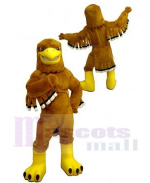 College Fierce Golden Eagle Mascot Costume
