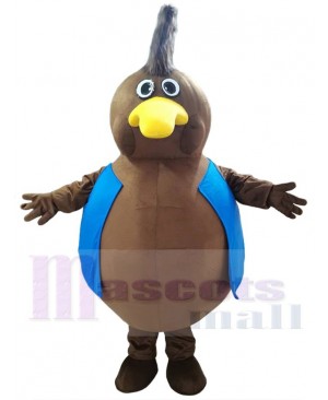 Brown Long Beak Bird Mascot Costume Animal