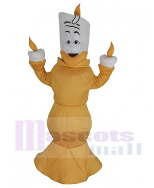 Lumiere Mascot Costume Cartoon from Beauty and the Beast
