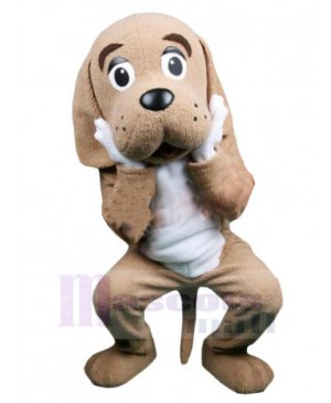 Lovable Brown Dog Mascot Costume Animal