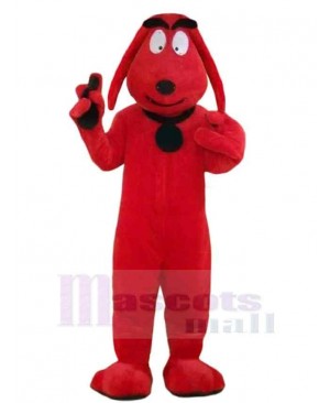Smiling Red Dog Mascot Costume Animal